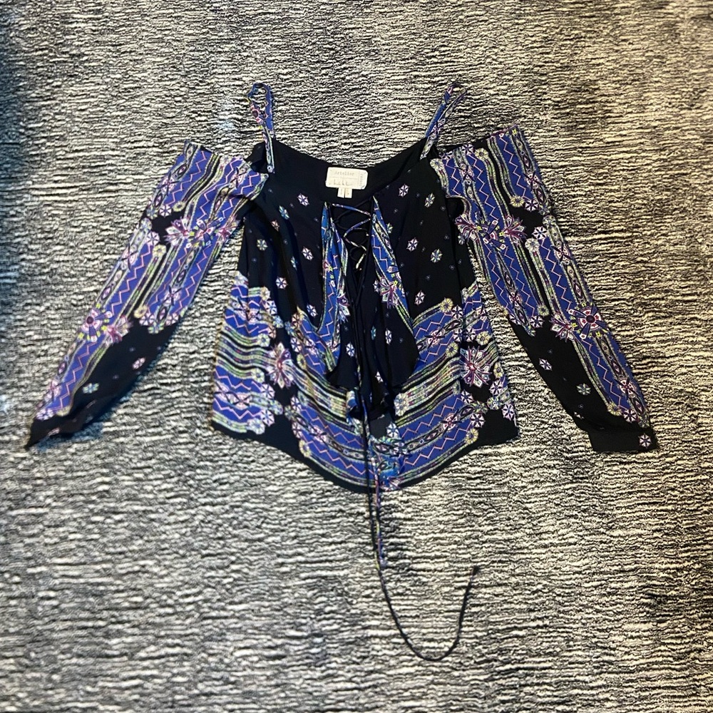Atelier Off the Shoulder Floral Blouse